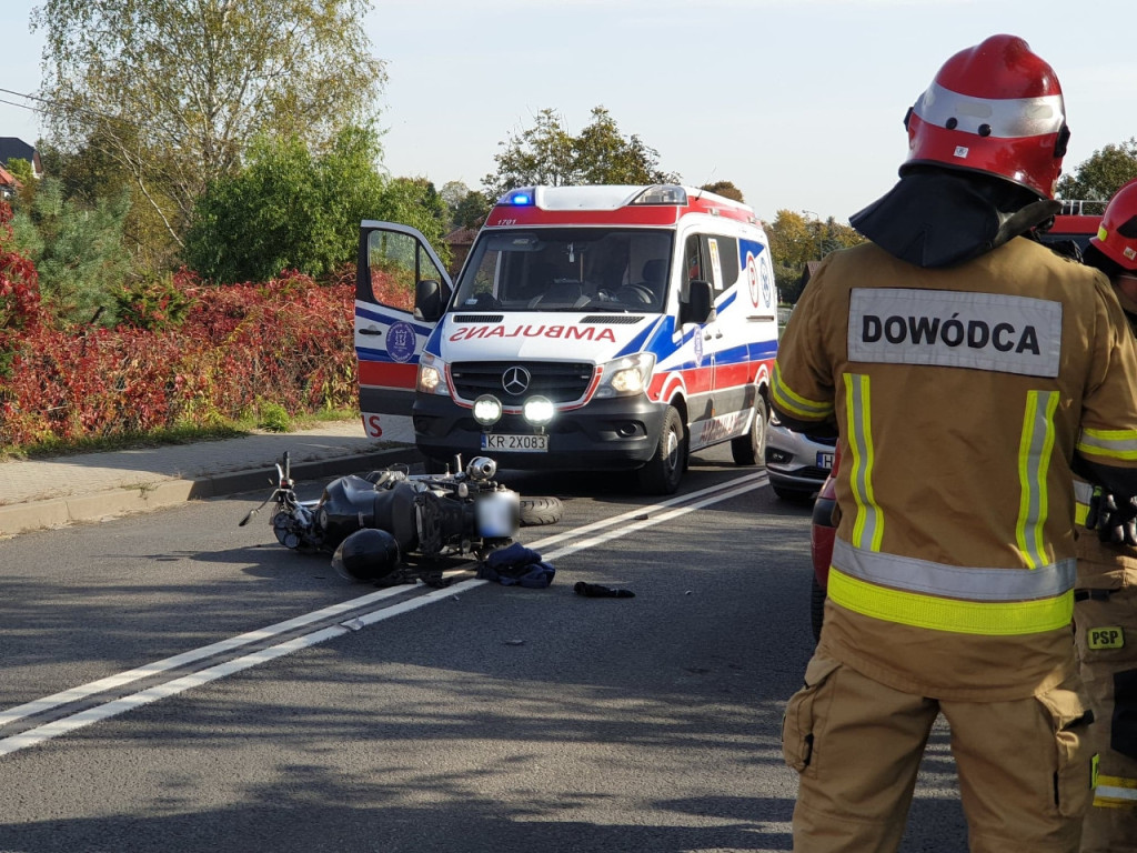 Wypadek na drodze krajowej nr 79 - 22.10.2020 r.