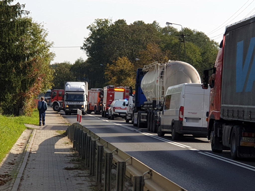 Wypadek na drodze krajowej nr 79 - 22.10.2020 r.