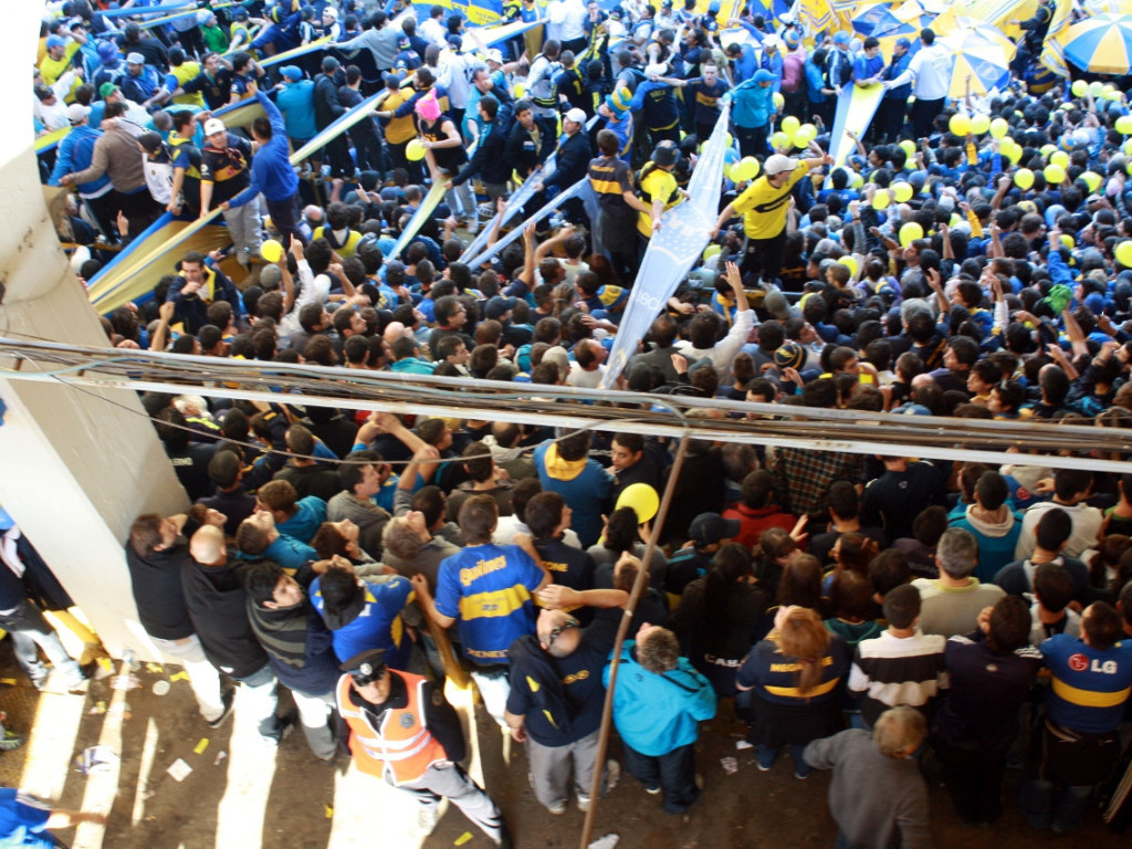 Sołtys Siedlca na meczu Boca Juniors - River Plate w Buenos Aires