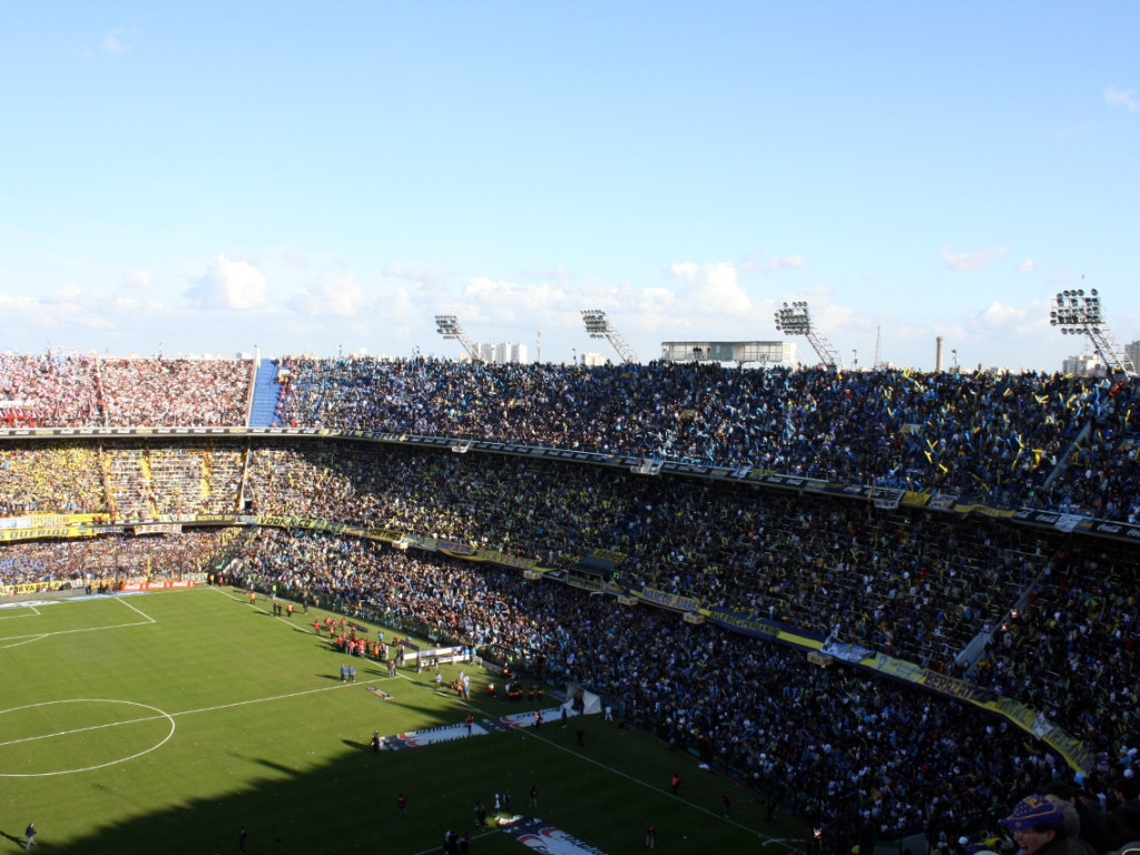 Sołtys Siedlca na meczu Boca Juniors - River Plate w Buenos Aires