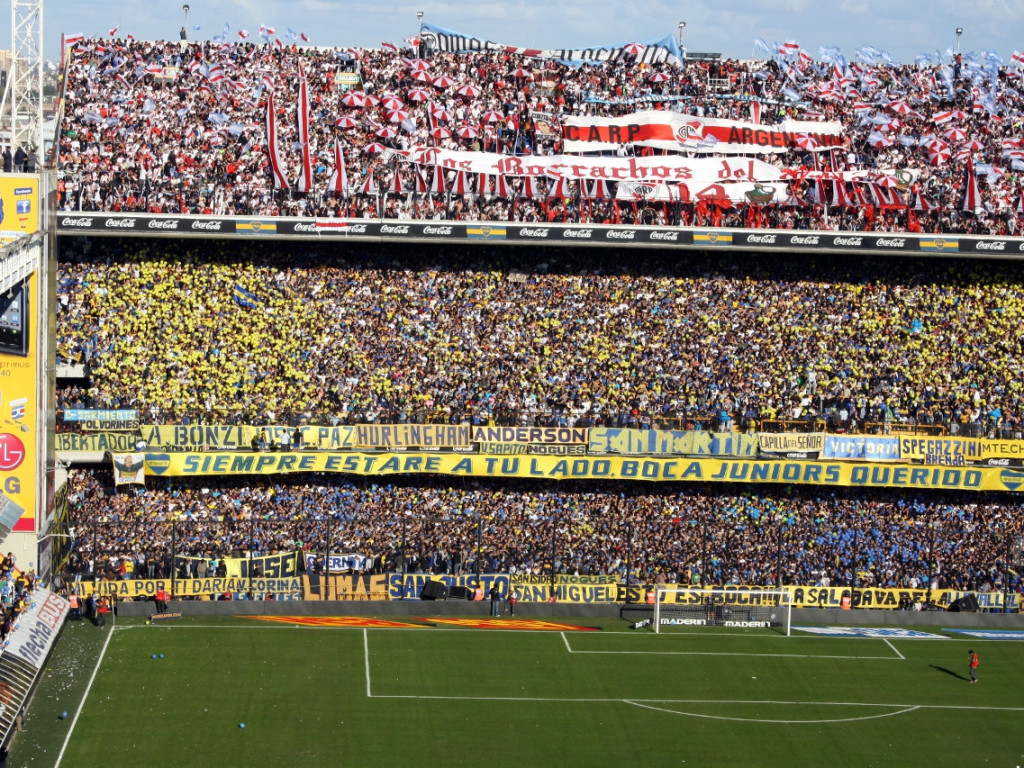 Sołtys Siedlca na meczu Boca Juniors - River Plate w Buenos Aires