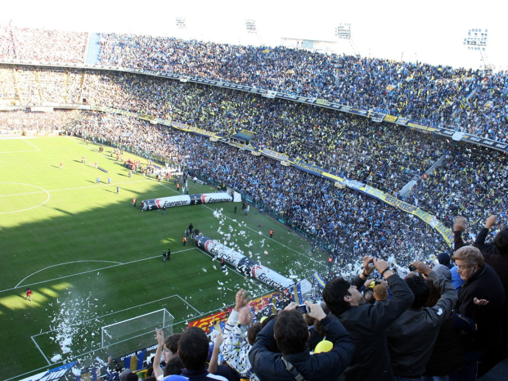 Sołtys Siedlca na meczu Boca Juniors - River Plate w Buenos Aires