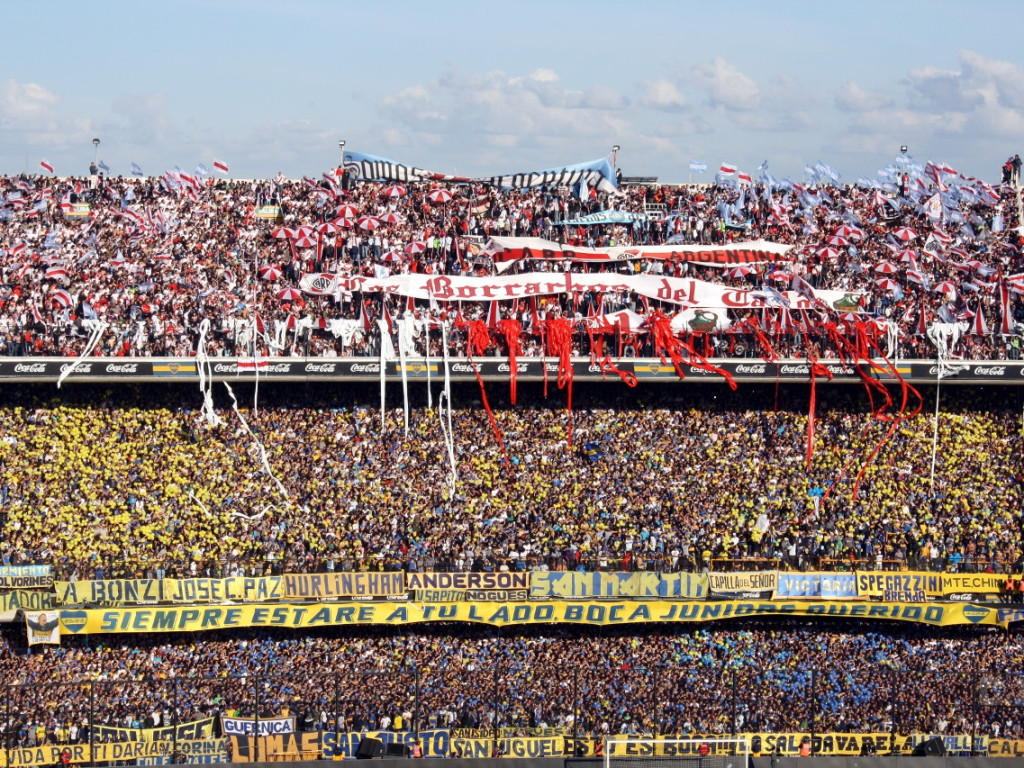 Sołtys Siedlca na meczu Boca Juniors - River Plate w Buenos Aires