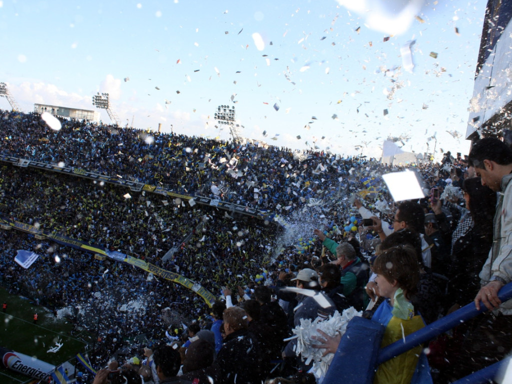 Sołtys Siedlca na meczu Boca Juniors - River Plate w Buenos Aires