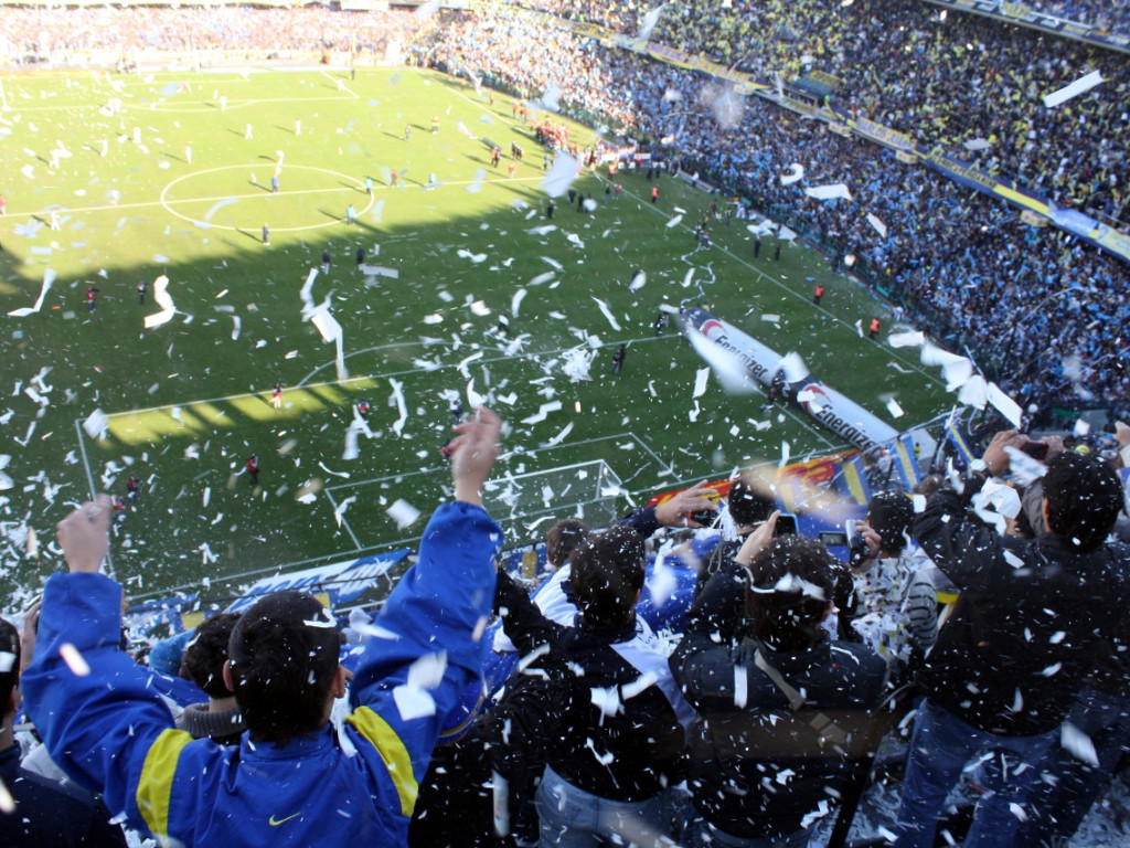 Sołtys Siedlca na meczu Boca Juniors - River Plate w Buenos Aires