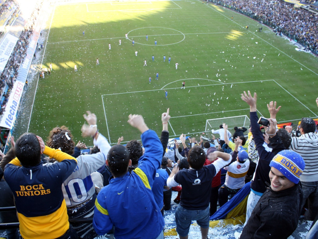 Sołtys Siedlca na meczu Boca Juniors - River Plate w Buenos Aires