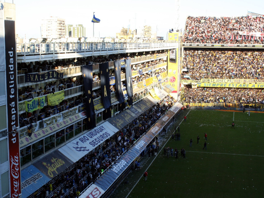 Sołtys Siedlca na meczu Boca Juniors - River Plate w Buenos Aires