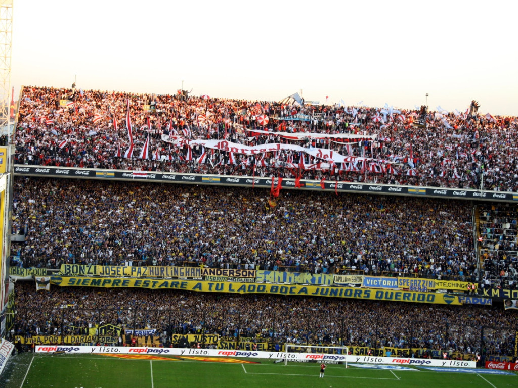 Sołtys Siedlca na meczu Boca Juniors - River Plate w Buenos Aires