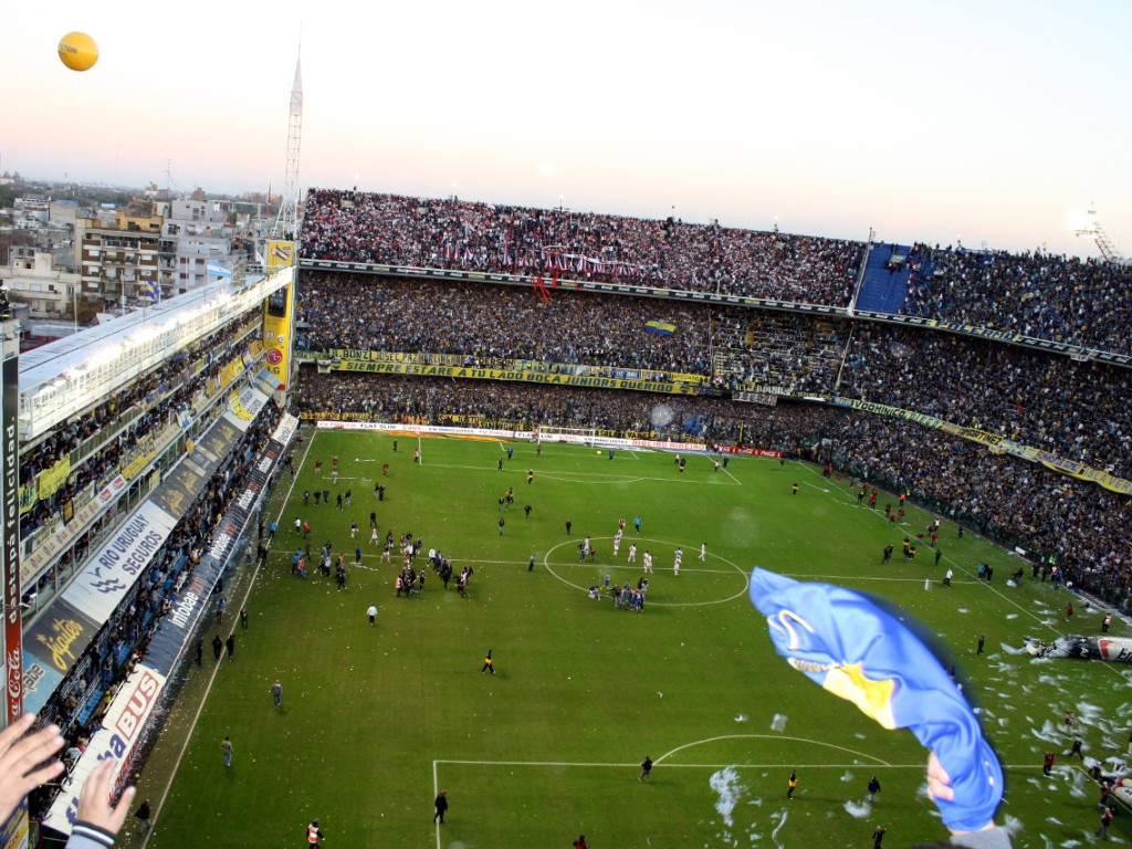 Sołtys Siedlca na meczu Boca Juniors - River Plate w Buenos Aires