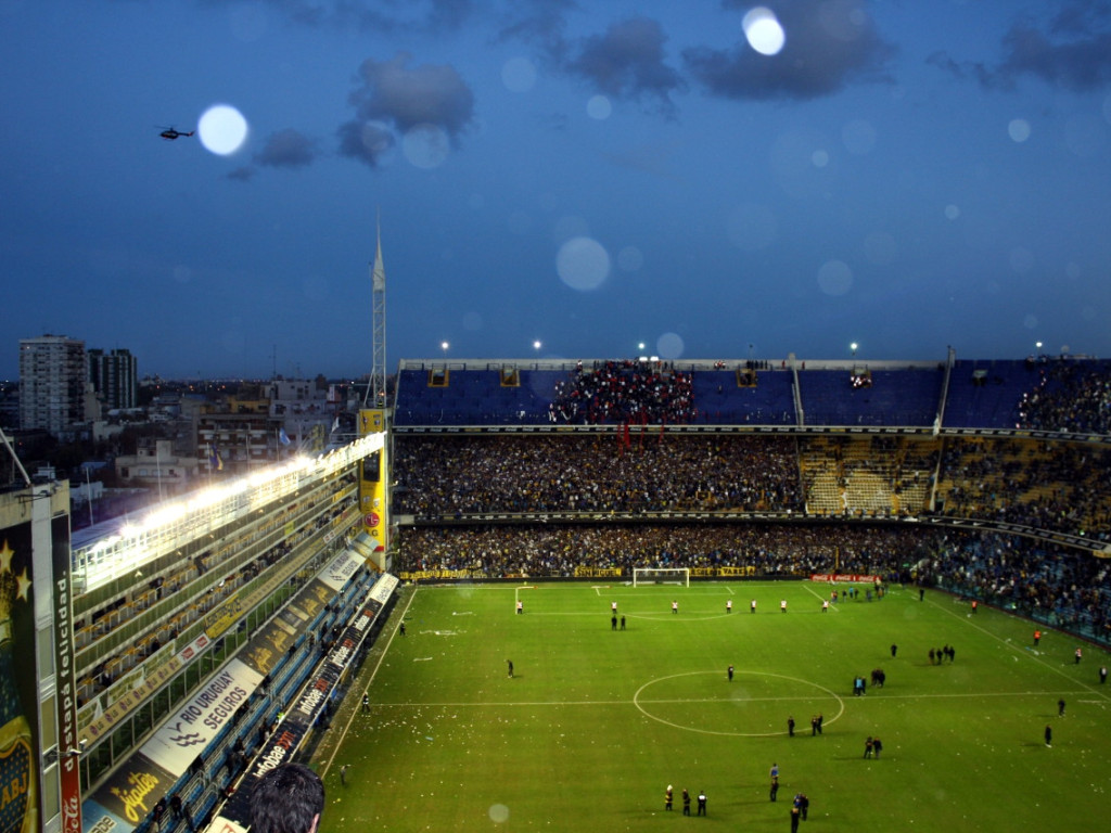 Sołtys Siedlca na meczu Boca Juniors - River Plate w Buenos Aires