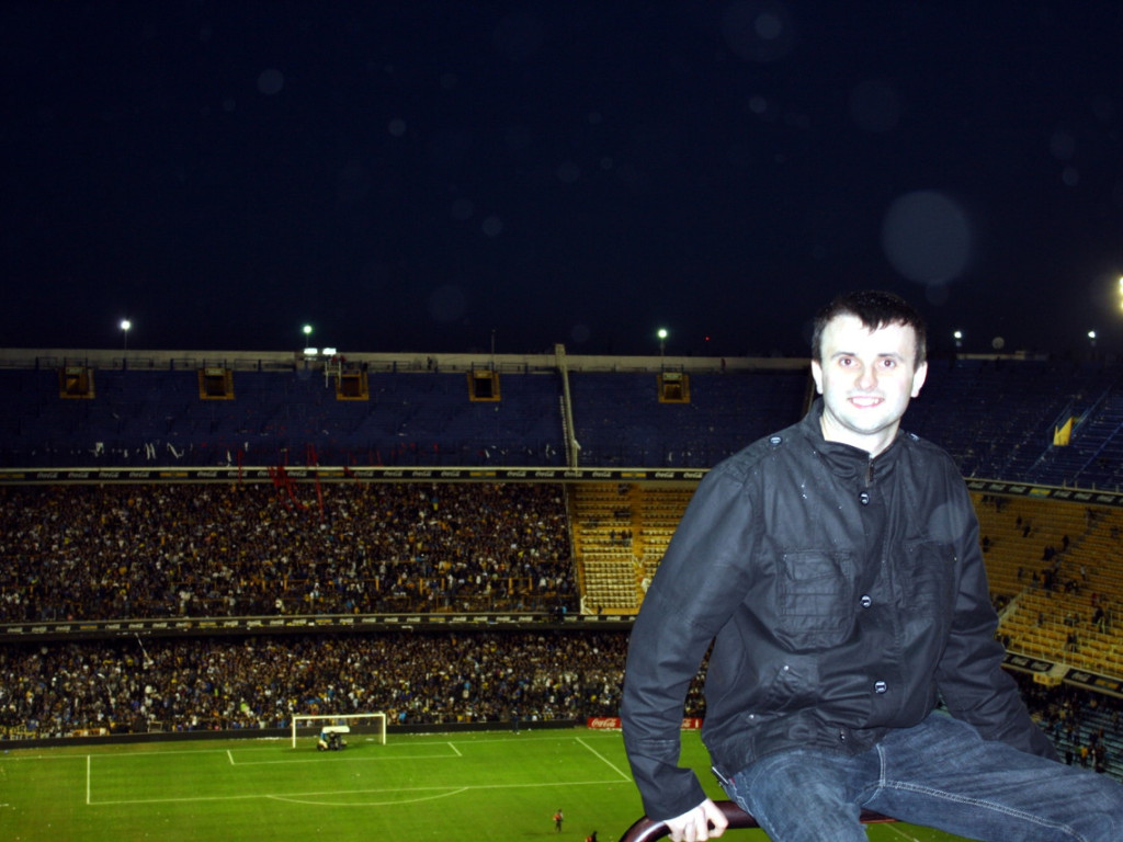 Sołtys Siedlca na meczu Boca Juniors - River Plate w Buenos Aires