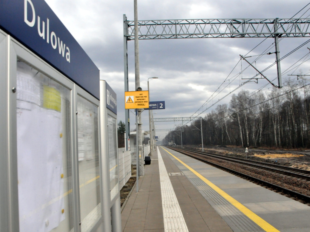 Tak obecnie wygląda przebudowywany przystanek kolejowy w Dulowej