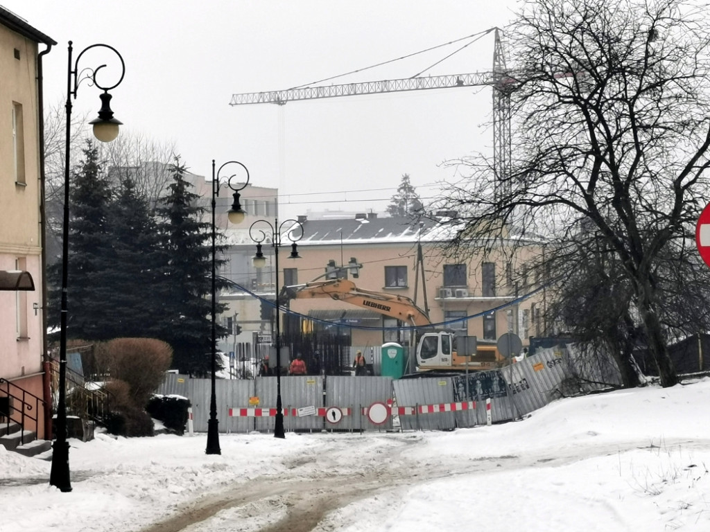 Przebudowa wiaduktu nad Krakowską w Chrzanowie - luty 2021