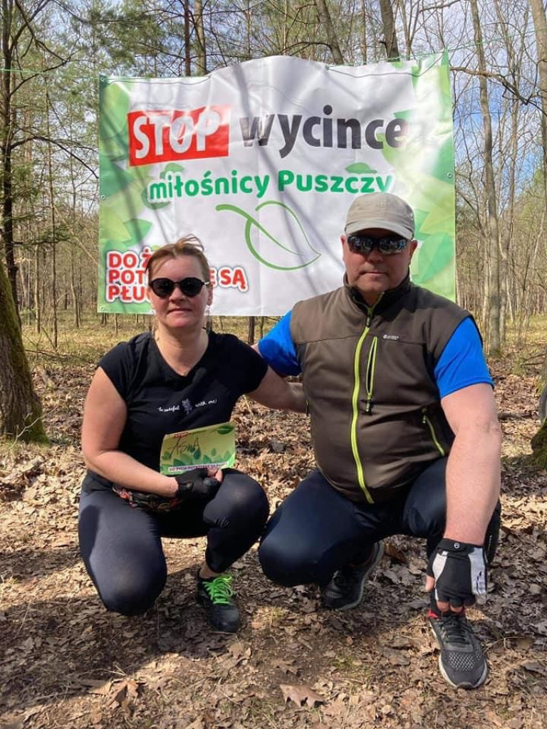 STOP wycince drzew - protest w Puszczy Dulowskiej
