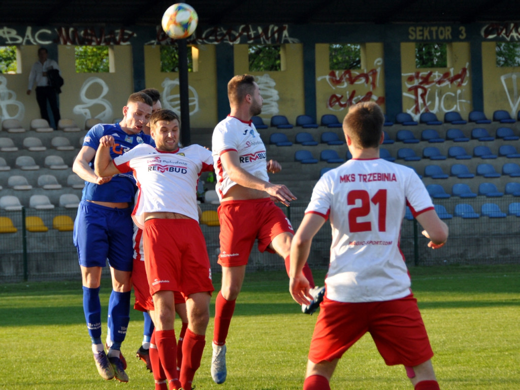 Mecz KEEZA IV ligi MKS Trzebinia - Unia Oświęcim - 12.05.2021 r.