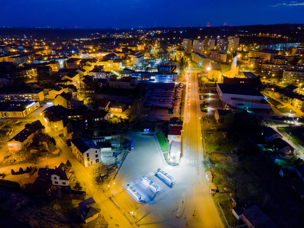 Chrzanów nocą w obiektywie Pawła Studzińskiego