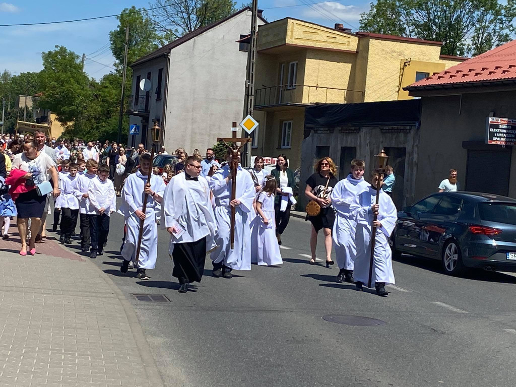 Procesja Bożego Ciała w Trzebini