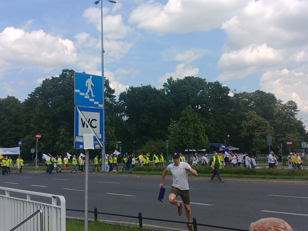 Protest branży energetycznej w Warszawie