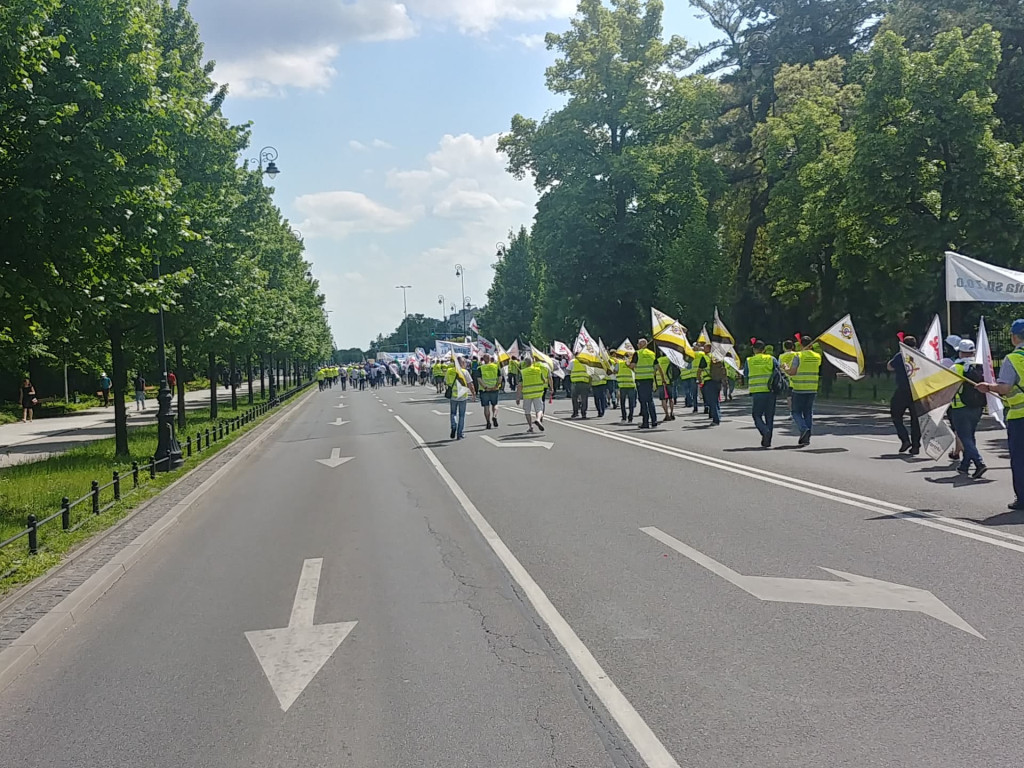 Protest branży energetycznej w Warszawie