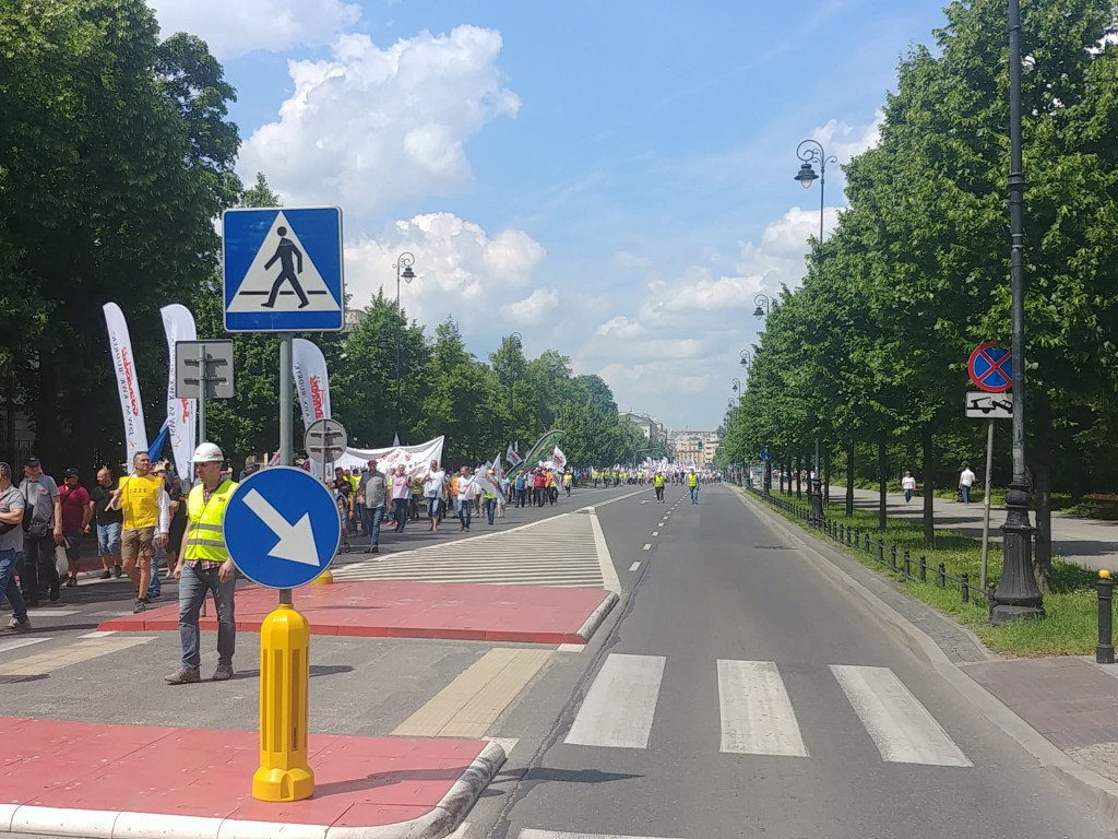 Protest branży energetycznej w Warszawie