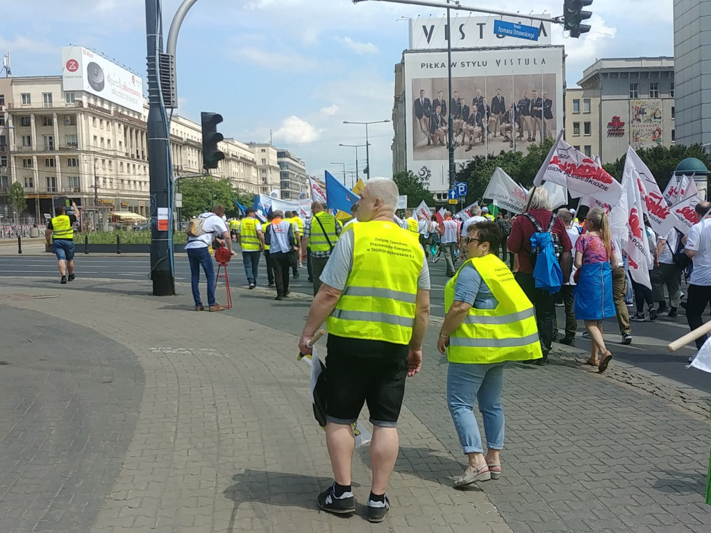 Protest branży energetycznej w Warszawie