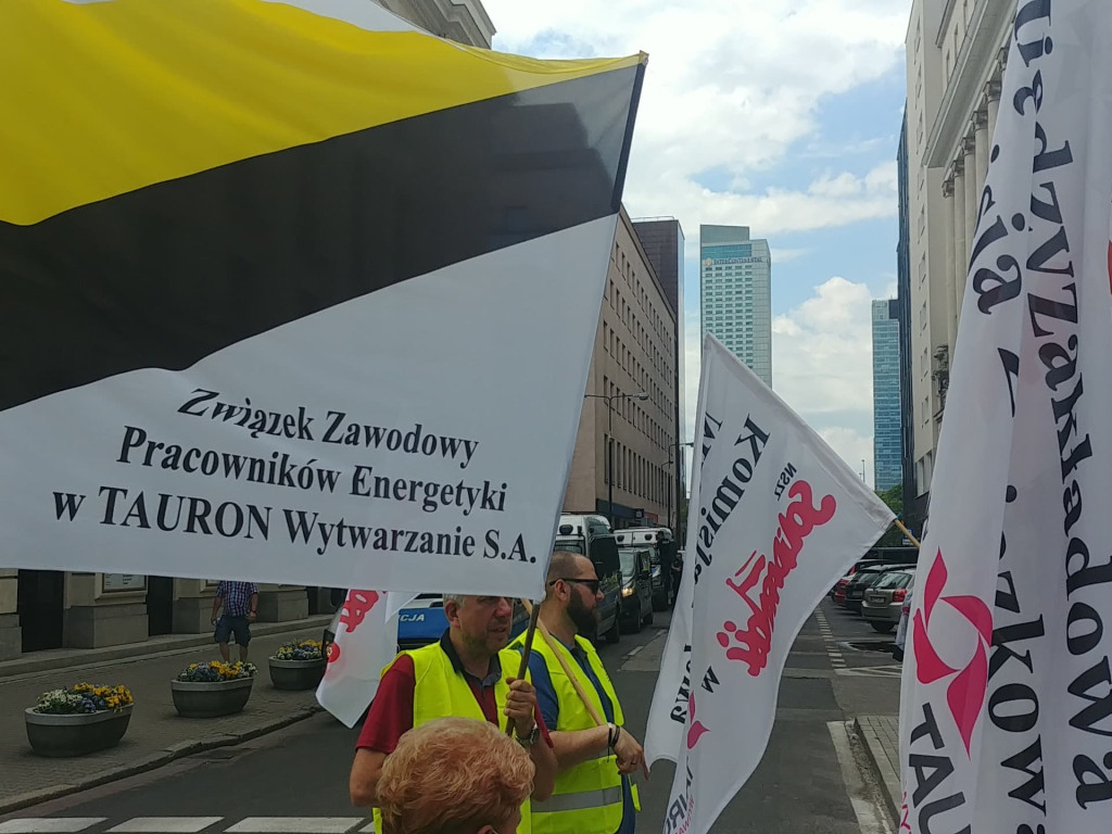 Protest branży energetycznej w Warszawie