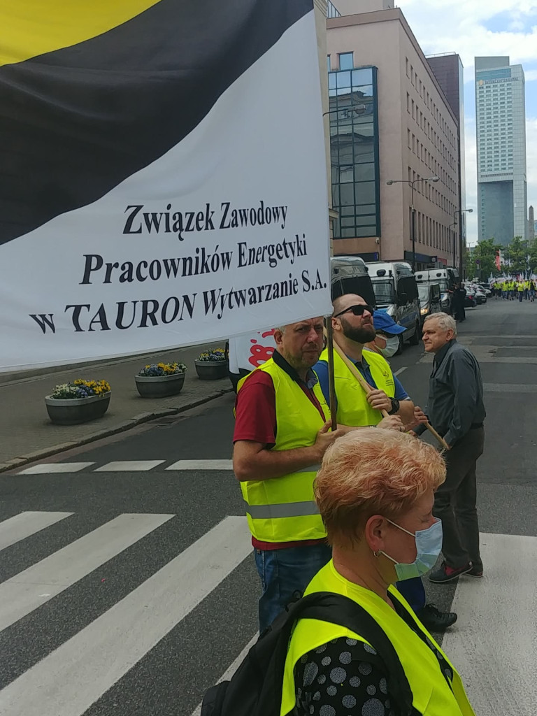 Protest branży energetycznej w Warszawie