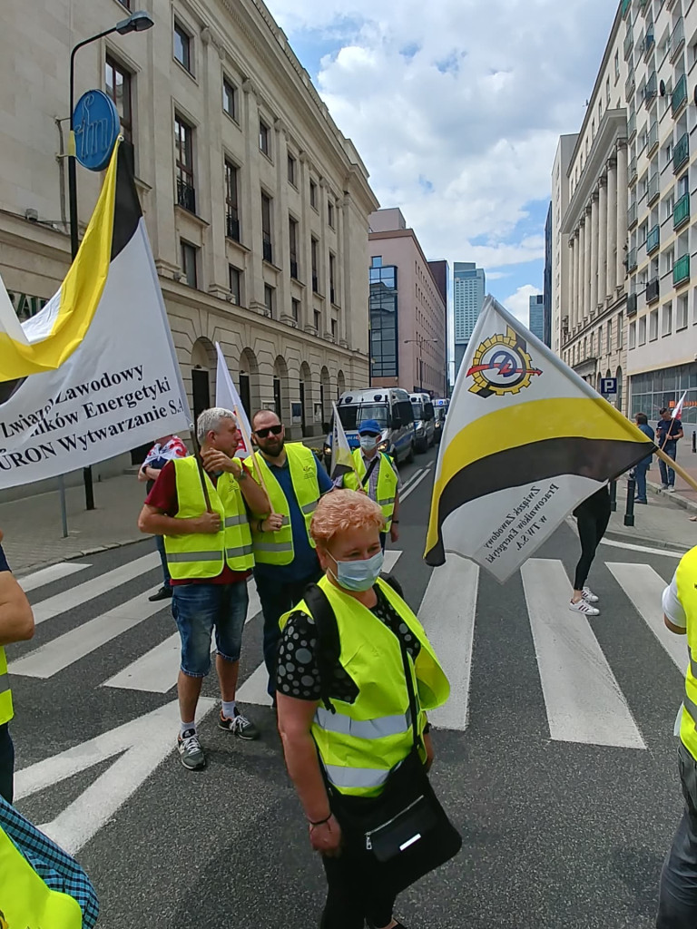 Protest branży energetycznej w Warszawie