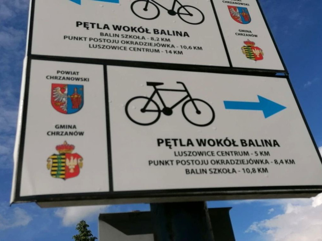 Niebieska pętla rowerowa wokół Balina