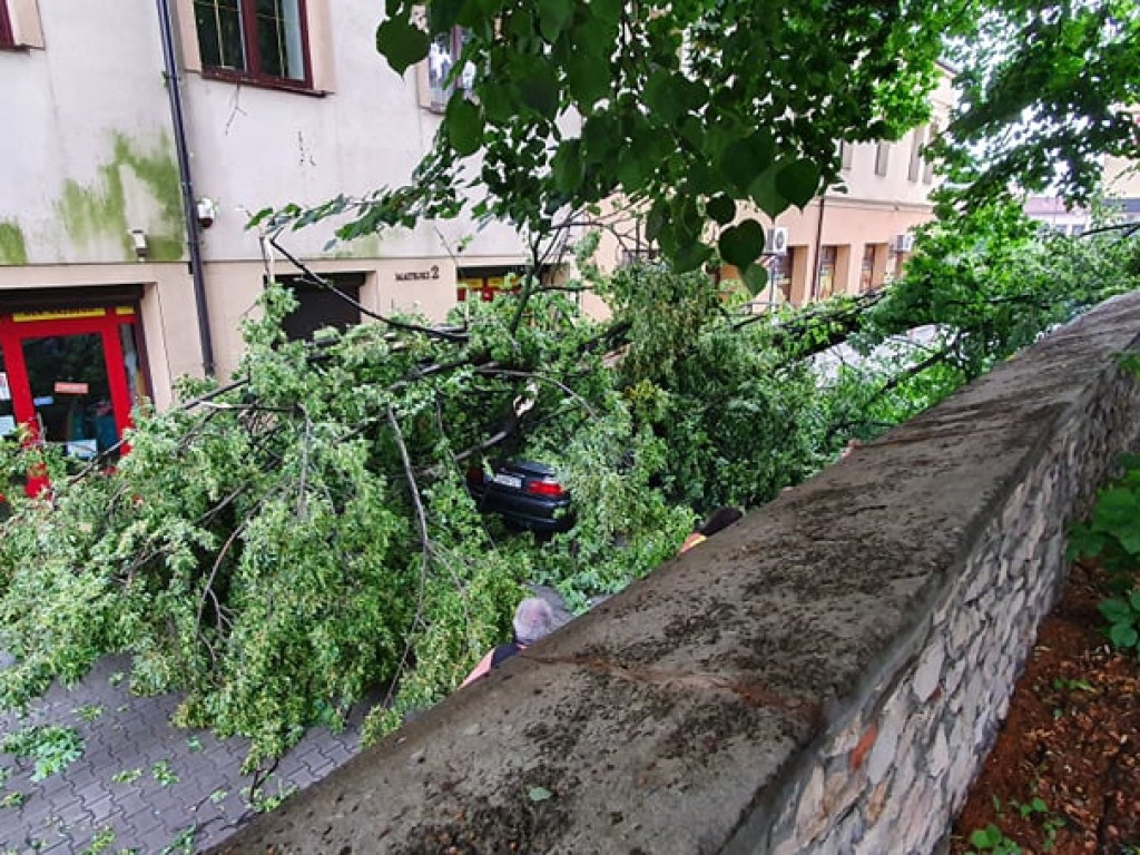 Burza w powiecie chrzanowskim 14.07.2021