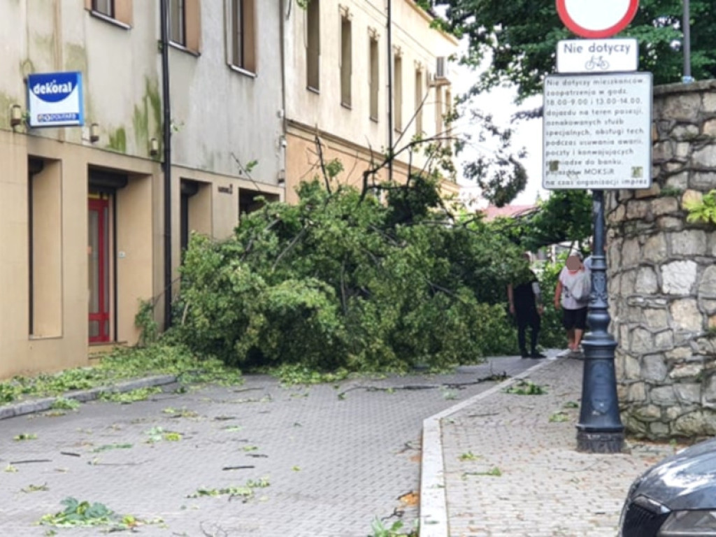 Burza w powiecie chrzanowskim 14.07.2021