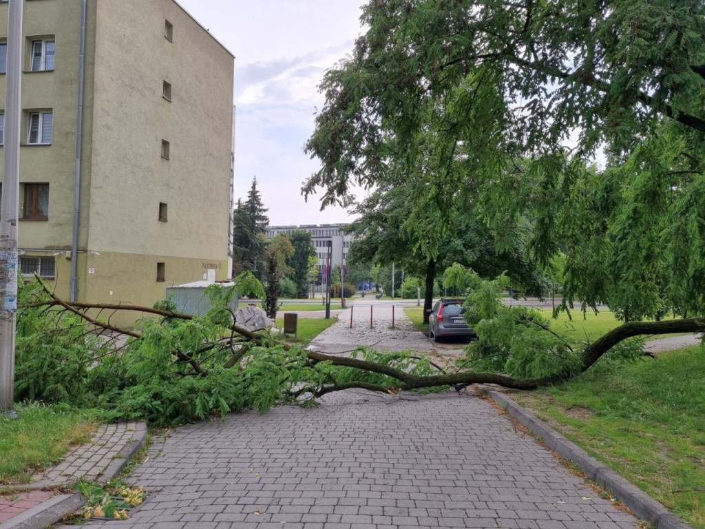 Burza w powiecie chrzanowskim 14.07.2021