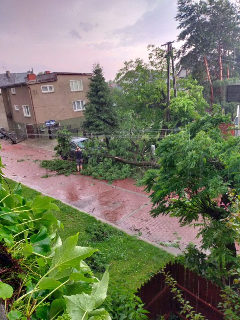 Burza w powiecie chrzanowskim 14.07.2021