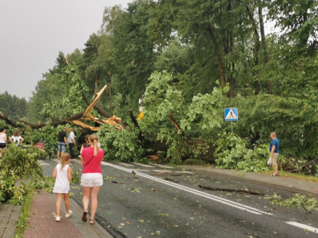 Burza w powiecie chrzanowskim 14.07.2021