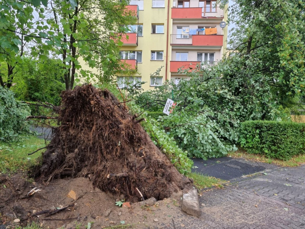 Burza w powiecie chrzanowskim 14.07.2021