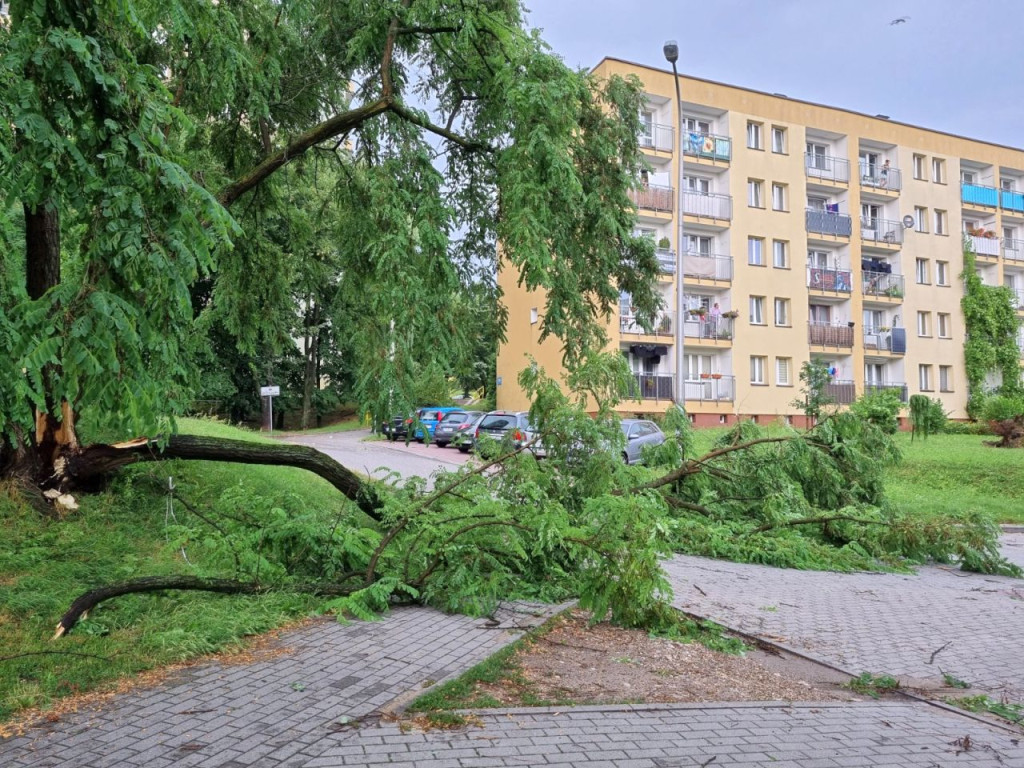 Burza w powiecie chrzanowskim 14.07.2021