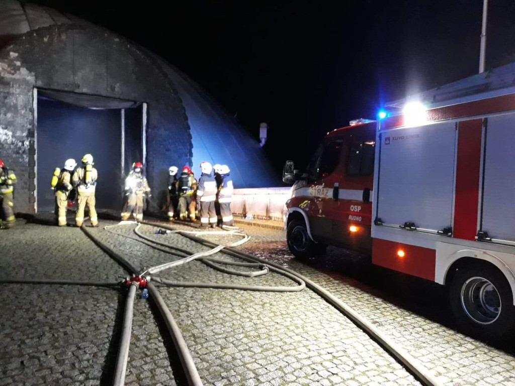 Pożar w Alvernia Planet w obiektywie strażaków z OSP