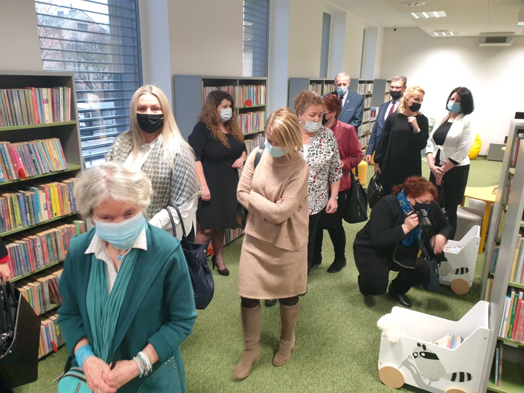 Otwarcie nowej biblioteki w Krzeszowicach 17.01.2022