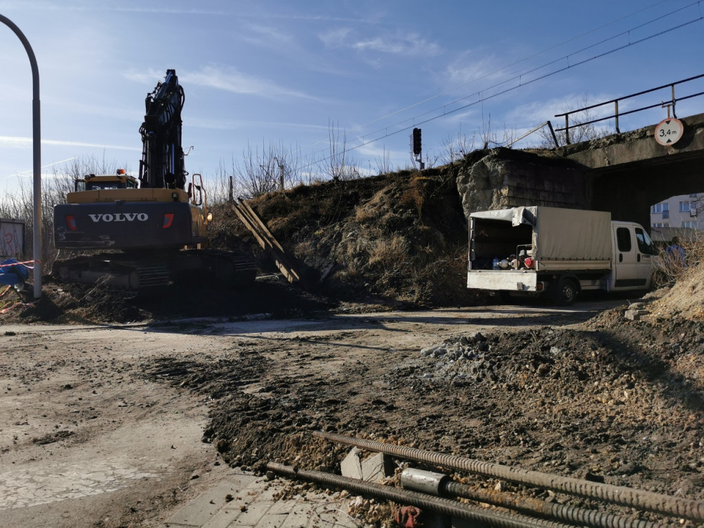 Modernizacja wiaduktów kolejowych w Chrzanowie - luty 2022 r.