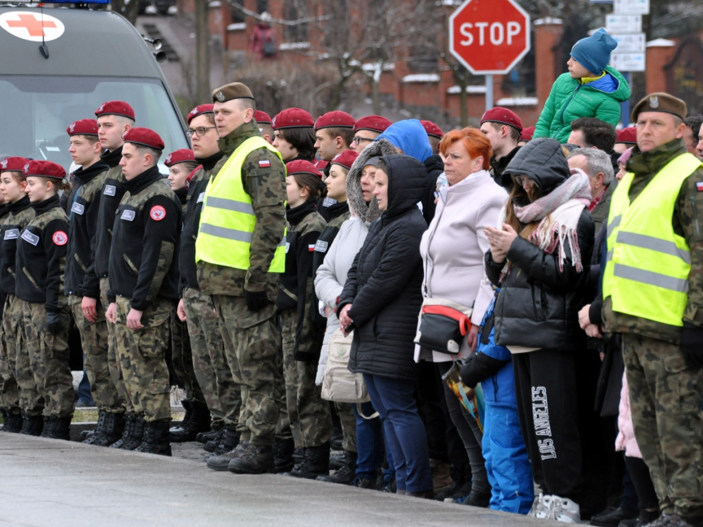 Przysięga żołnierzy 11. Małopolskiej Brygady Obrony Terytorialnej w Chrzanowie