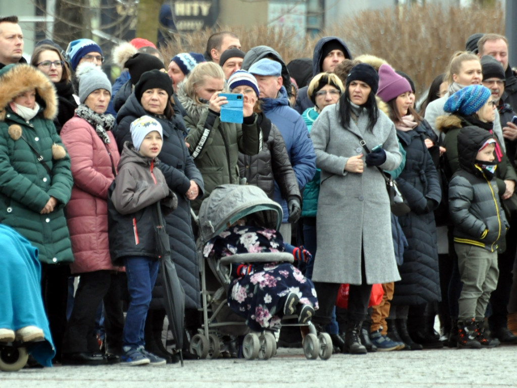 Przysięga żołnierzy 11. Małopolskiej Brygady Obrony Terytorialnej w Chrzanowie