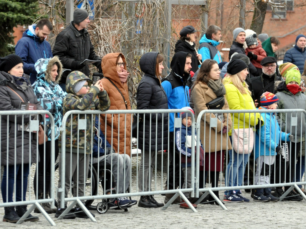 Przysięga żołnierzy 11. Małopolskiej Brygady Obrony Terytorialnej w Chrzanowie