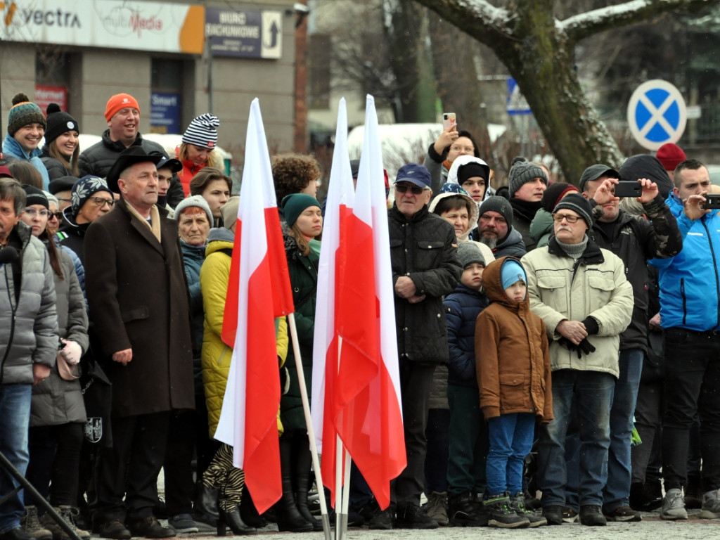 Przysięga żołnierzy 11. Małopolskiej Brygady Obrony Terytorialnej w Chrzanowie