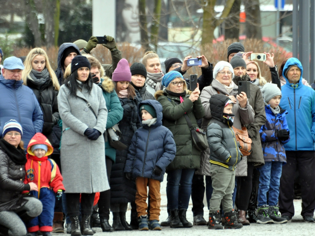 Przysięga żołnierzy 11. Małopolskiej Brygady Obrony Terytorialnej w Chrzanowie