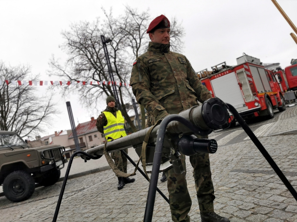 Przysięga żołnierzy 11. Małopolskiej Brygady Obrony Terytorialnej w Chrzanowie