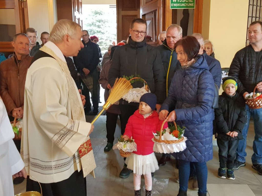 Święcenie pokarmów wielkanocnych na Parkrun Chrzanów i w kościołach w Chrzanowie