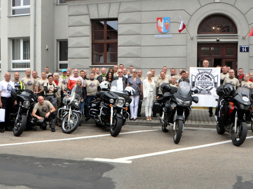 Żołnierze na motocyklach przyjechali do Chrzanowa