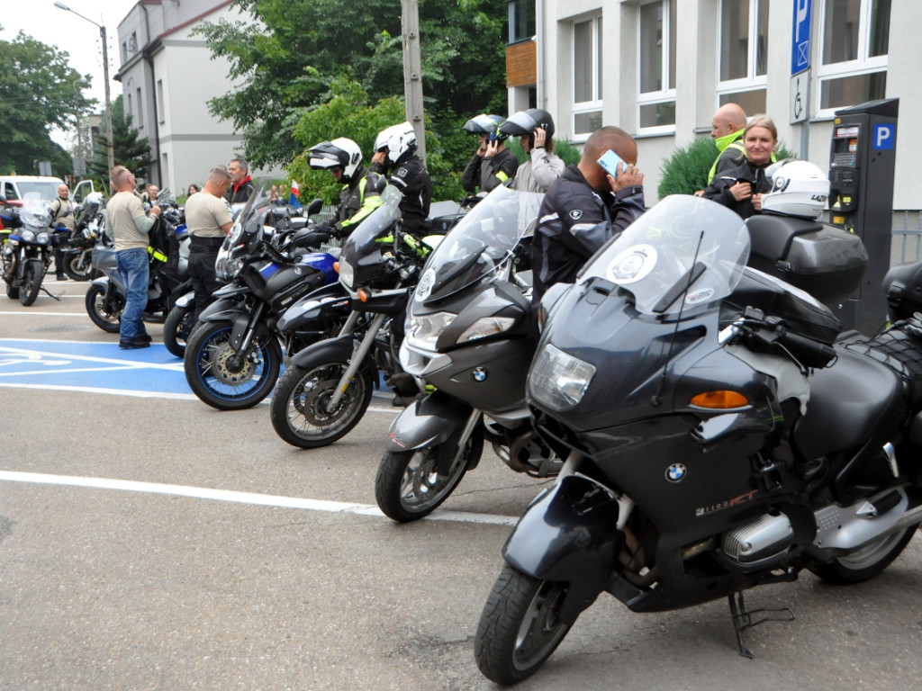 Żołnierze na motocyklach przyjechali do Chrzanowa