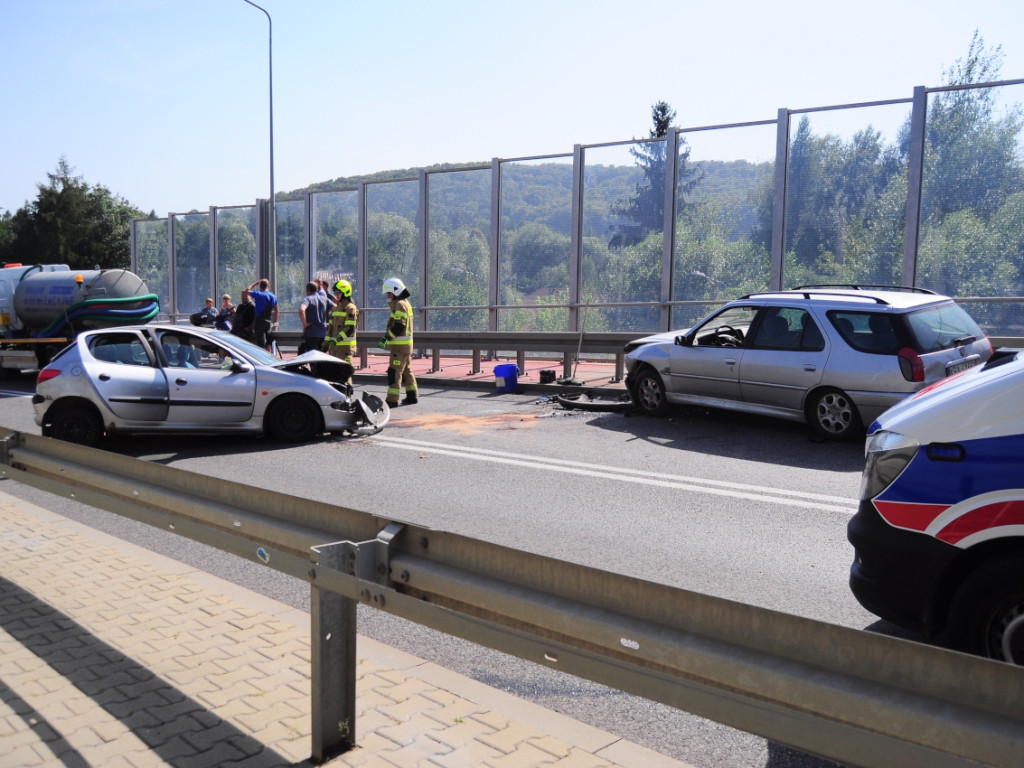 Wypadek na DK 79 w Krzeszowicach