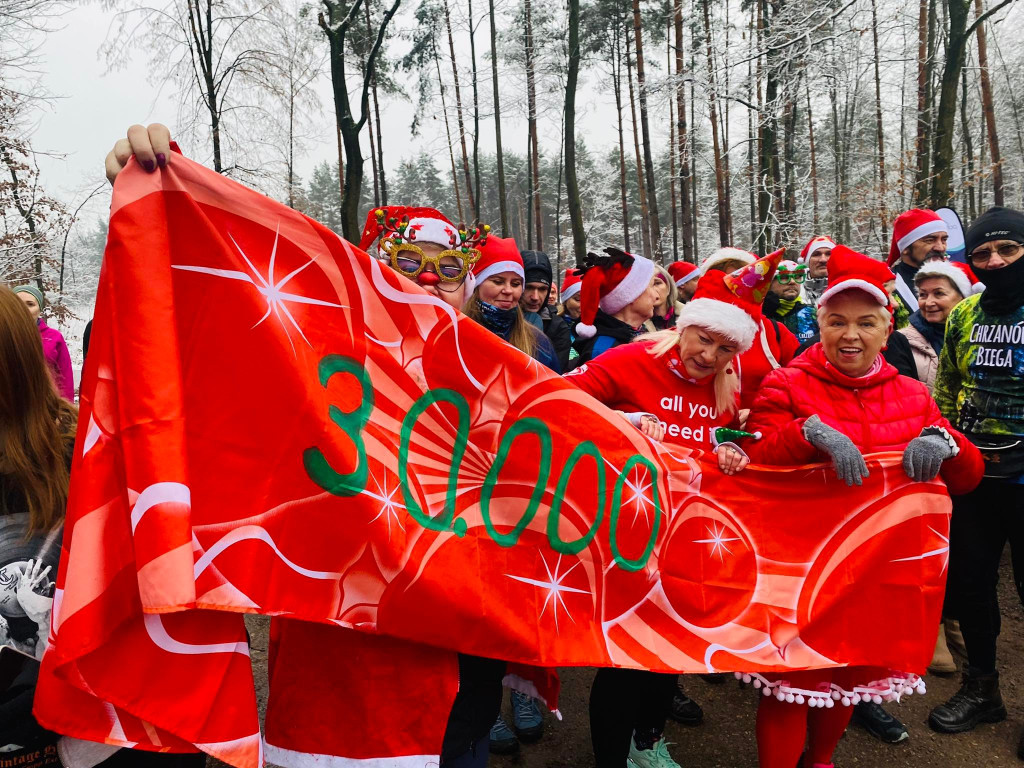 Mikołajkowy i jubileuszowy bieg parkrun w Chrzanowie